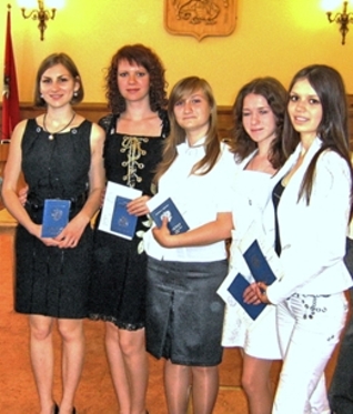 Приднестровские выпускницы ОРШ в Мэрии Москвы